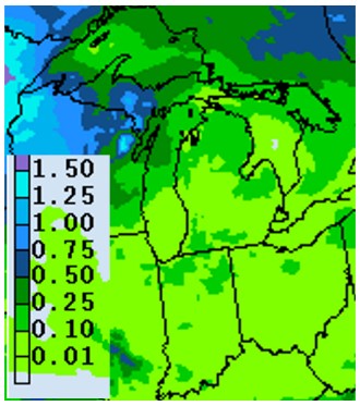 Precipitation forecast for July 2-9, 2020